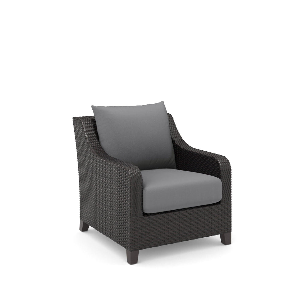 Introducing the Skye Outdoor Patio Chair Set in Gray, a must-have addition to your outdoor space. Comprised of 2 Club Chairs, this set is crafted with durable aluminum frames and a baked-on powder finish to ensure longevity and scratch resistance. The hig