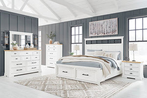 Ashbryn 6pc California King Panel Storage Bedroom Set