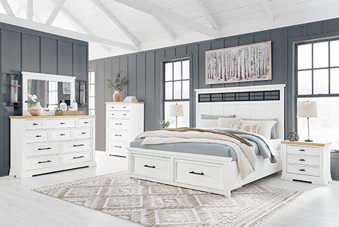 Ashbryn 6pc California King Panel Storage Bedroom Set
