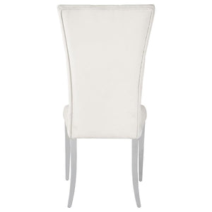 Kerwin - Velvet Upholstered Dining Side Chair (Set of 2) - White