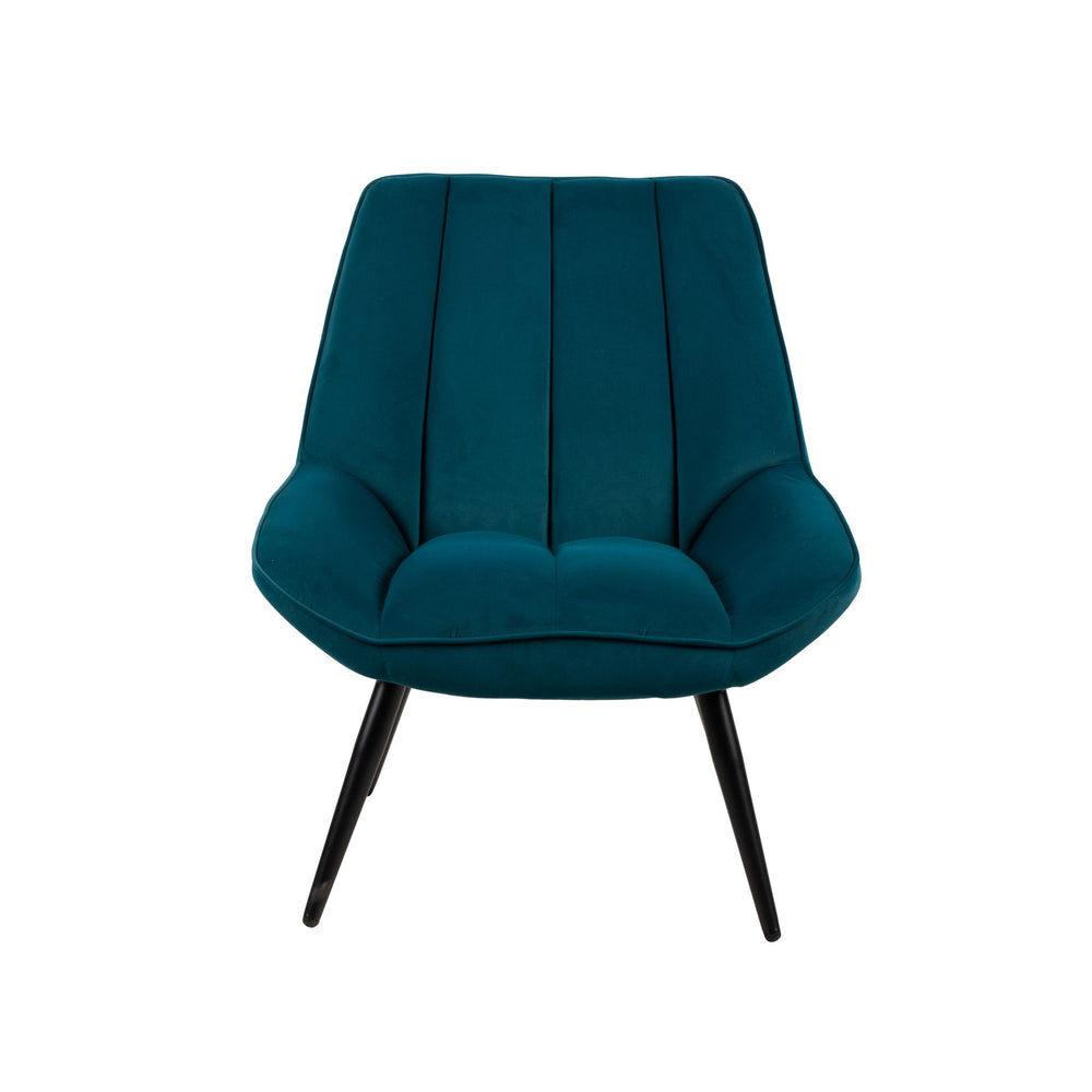 The Astrid Green Velvet Accent Chair combines style and comfort to create an inviting addition to any room. This chair features a tufted back and wraparound arms that offer both chic design and cozy seating. Made from 100% polyester, the luxurious green v