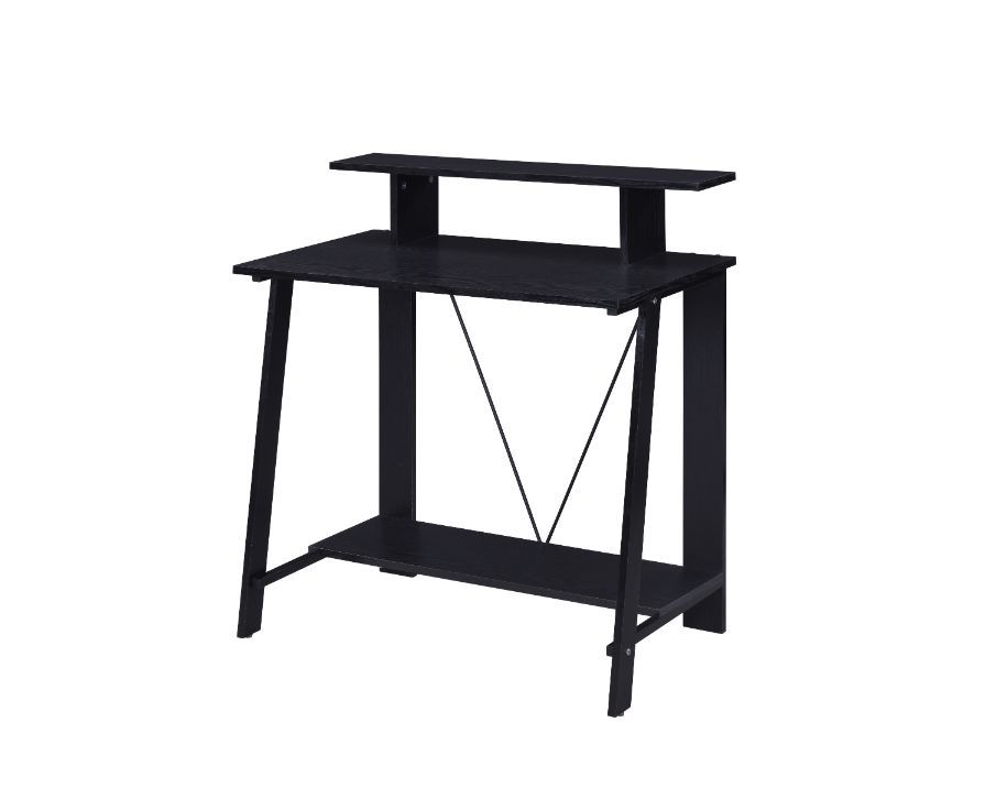 Expore your inspiration and creativity in a warm, soothing vibe that the Nypho Desk brings to your office. Filled with cozy tone and natural textures. the desktop is all crafted from wood in a homey and rustic finish. Designed with a stylish -"V-" shape, 