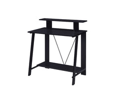Expore your inspiration and creativity in a warm, soothing vibe that the Nypho Desk brings to your office. Filled with cozy tone and natural textures. the desktop is all crafted from wood in a homey and rustic finish. Designed with a stylish -"V-" shape, 