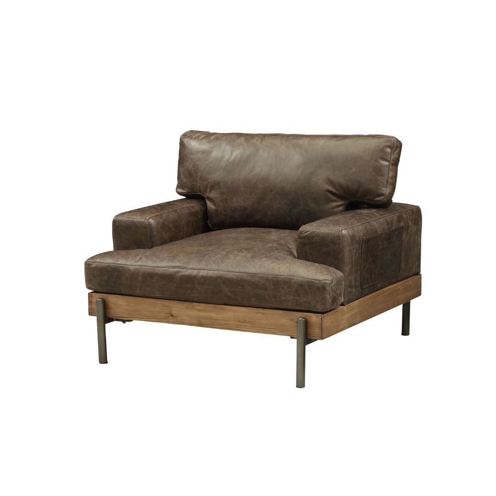 Rugged beauty and city style: the Silchester Collection combines wood, metal, and leather in sleek silhouettes that offer contemporary chic without sacrificing comfort. Silchester-'s deep chocolate top grain leather upholstery is distressed for one-of-a-k