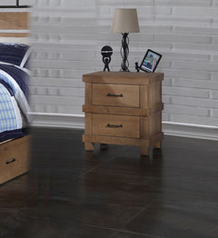 Drawing from tradition, the Adams youth bedroom collection will definitely anchor your home. The nightstand has two drawers with ball bearing metal glides and Felt-Lined top drawer. This collection is the perfect base to style your room with sleek industr