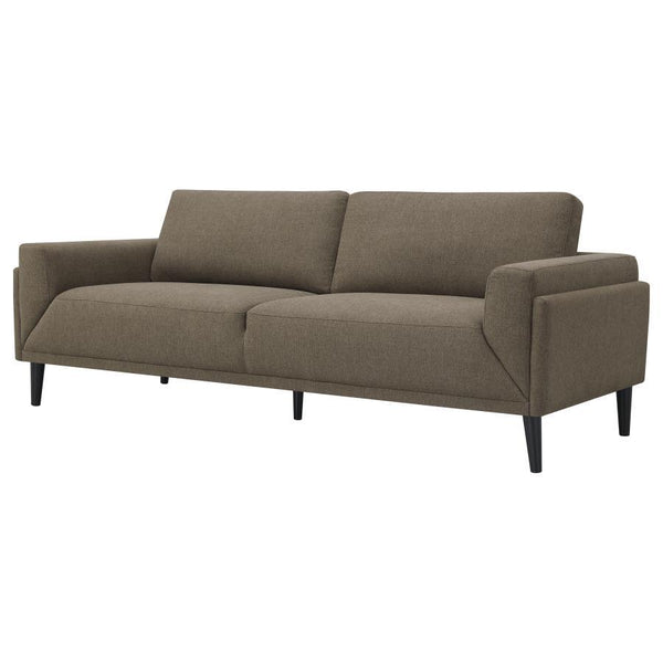 Rilynn - Upholstered Track Arm Sofa - Brown