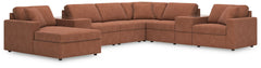 Looking cool and contemporary is great. But when it comes down to it, youâ€™re all about low-maintenance lounging. With the performance fabric on this sectional with chaise, cleaning spills is a breeze. Its customizable modular design caters to your ever-