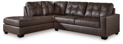 Everyday comfort meets versatile style in this sectional. The handsome hue of the goes-with-anything faux leather takes away the stress of styling, expertly pairing with your existing aesthetic. From kicking back on the weekends to relaxing post-work, liv