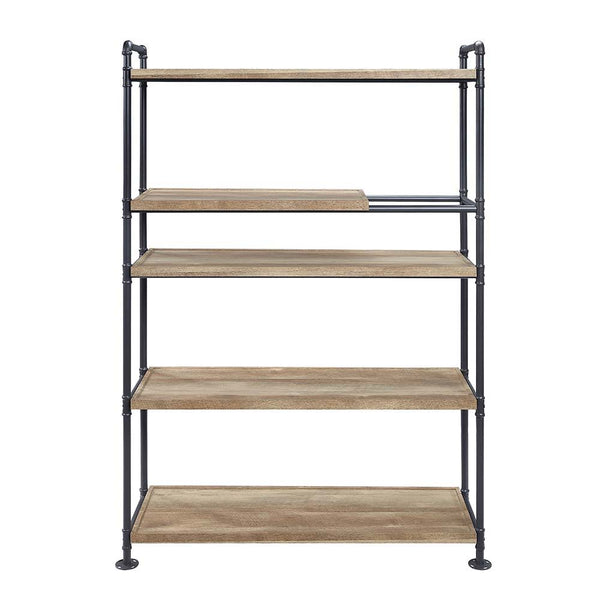 Brantley - Bookshelf - Oak & Sandy Black Finish - 65"