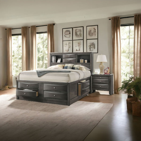 Ireland - Full Bed - Gray Oak