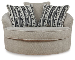  Oversized Swivel Accent Chair