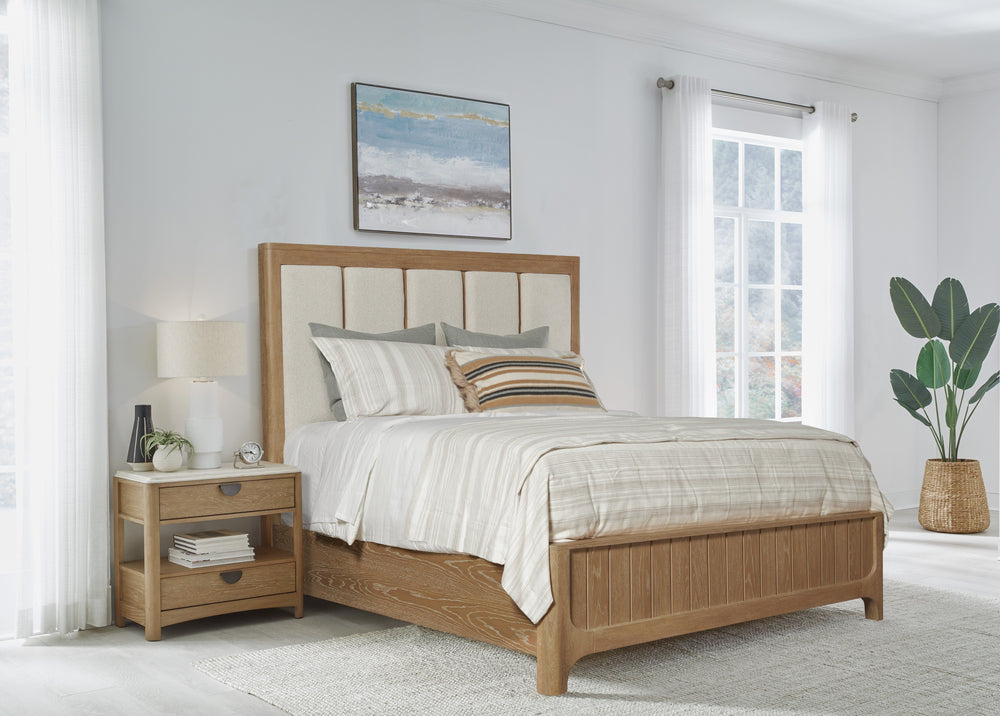 Drift off to sleep in this gorgeous panel bedroom set. Marrying on-trend styling and natural elements, the Panel Bed provides the perfect respite to recharge and refresh at the end of the day.<br/><br/><b>Product Features</b><ul><li>Created with stunning 