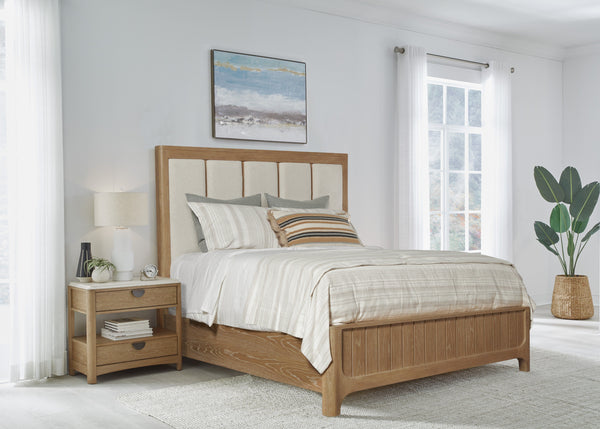 Drift off to sleep in this gorgeous panel bedroom set. Marrying on-trend styling and natural elements, the Panel Bed provides the perfect respite to recharge and refresh at the end of the day.<br/><br/><b>Product Features</b><ul><li>Created with stunning 