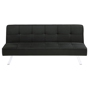 Joel - Upholstered Tufted Convertible Sofa Bed - Black