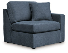 This right-arm facing corner chair is made with Next-Gen Nuvellaâ„¢ (polyester) fade-resistant, washable fabric. Fully finished on all sides, it pairs with other items in the series to make a modular sectional.<br><br><b>Additional Dimensions</b><br><ul><