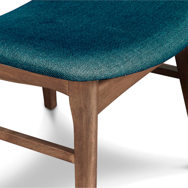 Oscar - Chair With Cushion (Set of 2) - Walnut / Forest Green