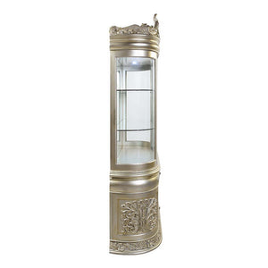  the cabinet glistens with a touch of glam