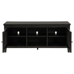  offering concealed storage for media equipment and accessories.