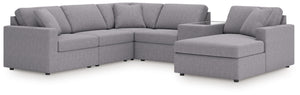 Looking cool and contemporary is great. But when it comes down to it, youâ€™re all about low-maintenance lounging. With the performance fabric on this sectional with console, cleaning spills is a breeze. Its customizable modular design caters to your ever