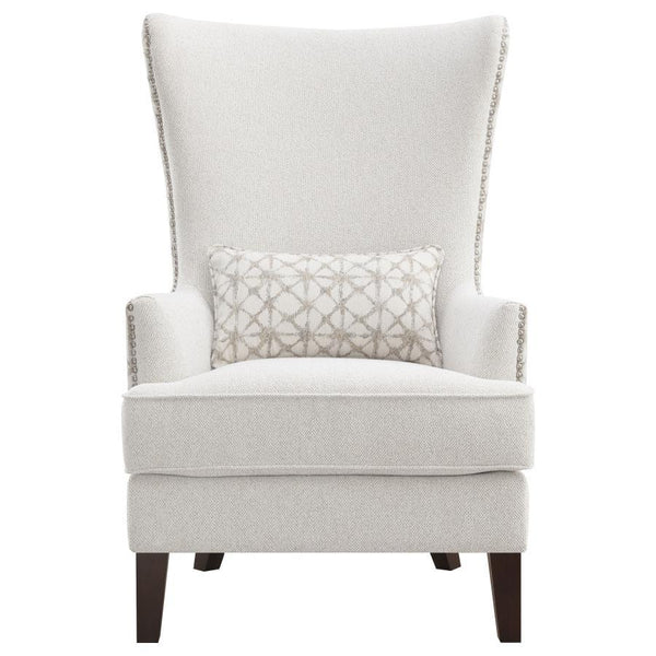  perfect for your semi-formal living area. Sit in supreme comfort on a chair with a frame built of various woods as artisan design elements include an ultra-high wing b