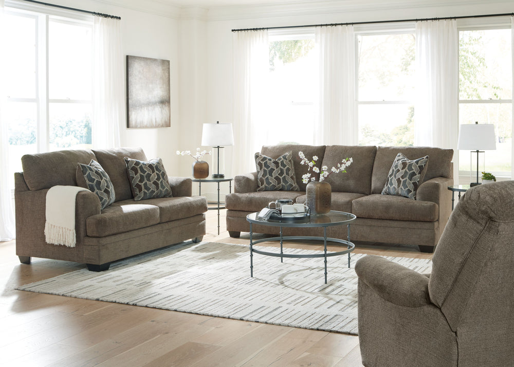 This living room set feels every bit as good as it looks. Ultra-soft upholstery enhances your comfort, making it a delightful place to unwind. Whether you-'re enjoying a quiet evening alone or chilling with friends, this piece promises to be the perfect b