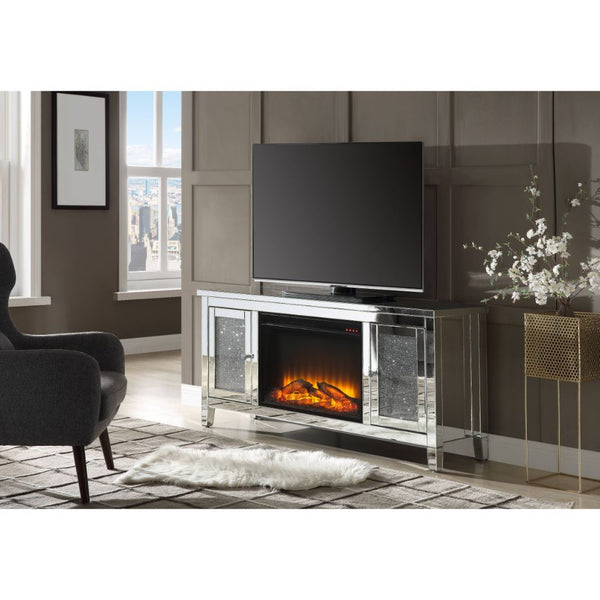  1 Wooden Shelf) Fireplace with Touch Control Panel & Remote Controller Funct