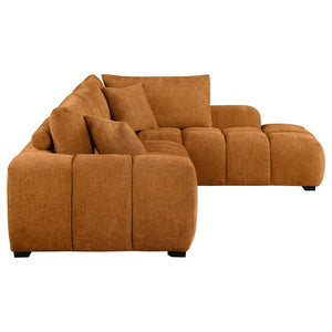 Camacho - Upholstered Chaise Sectional Sofa - Orange