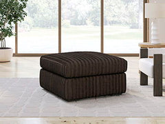 Wrapped in luxuriously soft jumbo corduroy, this oversized accent ottoman takes cozy and inviting to a higher level. This sumptuous piece is perfect for unwinding after a long day, with an exceptionally textured cushion that delivers pure indulgence. Now 