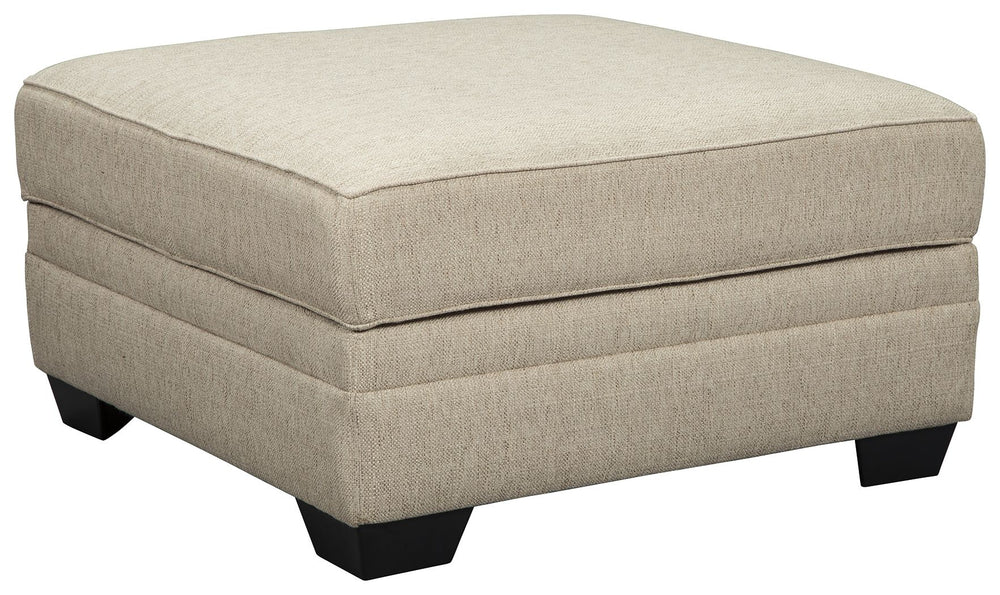 Stow in love. This ottoman with storage has you covered in more ways than one. Its ample scale makes it abundantly luxuriousâ€”leaving plenty of room for everyone to kick up their heels in style. For last-minute cleanups, what a lifesaver. Removable top u