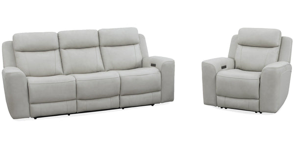 Introducing our comfortable and convenient Calgary sofa, designed with relaxation in mind. Calgary features power recline and headrest controls, allowing you to adjust your seating position easily. The over-padded headrests provide extra comfort, and the 