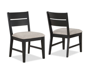 Mathis - 5 Piece Dining Room Set - Black / Gray