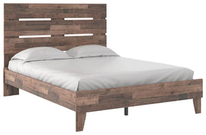 Neilsville - Multi Gray - Queen Panel Platform Bed