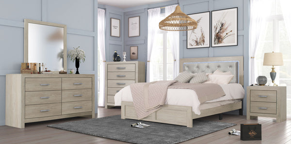  bringing a warm and inviting ambiance to any modern living space. The sleek lines and sparkling metal handles of the s