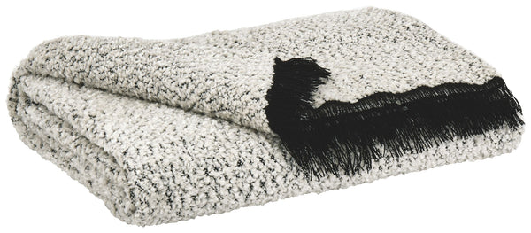 Leonita - Black / White - Throw (Set of 3)