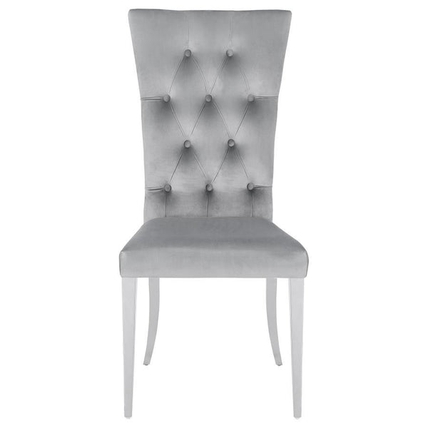 Kerwin - Velvet Upholstered Dining Side Chair (Set of 2) - Gray