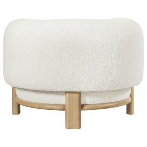 Lawler - Upholstered Barrel Back Accent Chair - Ivory
