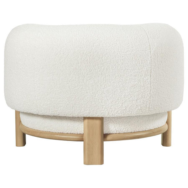 Lawler - Upholstered Barrel Back Accent Chair - Ivory