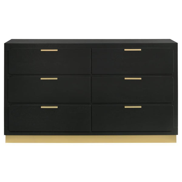 Caraway - 6-Drawer Dresser - Black