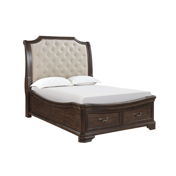 Introducing the Lyndhurst Bed in Walnut Brownâ€”a marvel of enduring craftsmanship. Crafted from solid Acacia, Acacia veneers, and manufactured wood, this bed ensures unparalleled strength and durability. Its rich walnut finish, achieved through a meticul