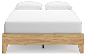 Bermacy - Light Brown - Queen Platform Bed