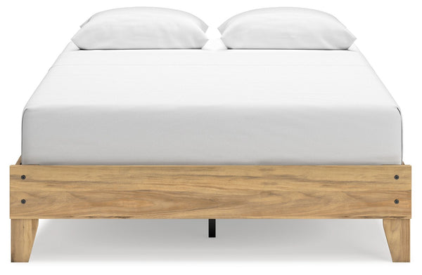 Bermacy - Light Brown - Queen Platform Bed