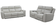 Introducing our comfortable and convenient Calgary sofa, designed with relaxation in mind. Calgary features power recline and headrest controls, allowing you to adjust your seating position easily. The over-padded headrests provide extra comfort, and the 