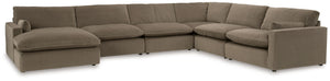 Find yourself inspired by elevated yet functional style. This sectional with chaise balances ultra-soft seating with a clean-cut appearance. Its modular design caters to your needs, whether youâ€™re making space for guests or setting up a cozy family movi