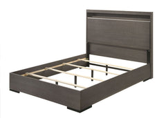 This contemporary bedroom set offers the perfect blend of elegance and glam while maintaining practical simplicity. It-'s grey oak finish, and acrylic trim along with 2-way led touch function headboard are some highlights this set provides. For those of u
