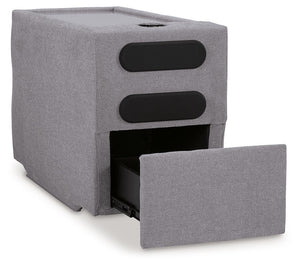 Modmax - Granite - 5-Piece Sectional With Audio System And With Storage Console