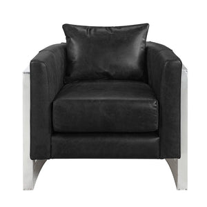 Betla - Accent Chair - Black & Aluminum