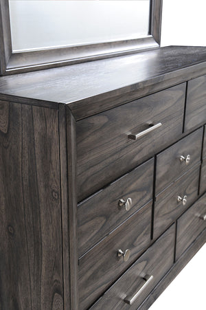 Jaymes - Dresser & Mirror - Gray