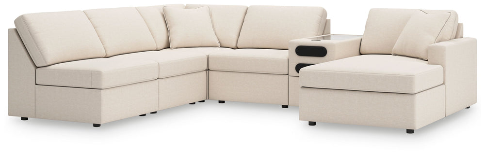 Looking cool and contemporary is great. But when it comes down to it, youâ€™re all about low-maintenance lounging. With the performance fabric on this sectional with chaise, cleaning spills is a breeze. Its customizable modular design caters to your ever-