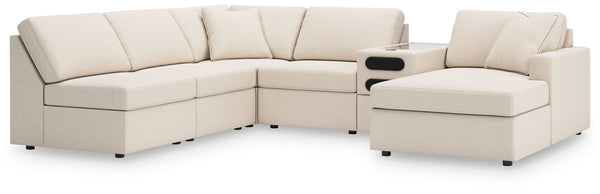 Looking cool and contemporary is great. But when it comes down to it, youâ€™re all about low-maintenance lounging. With the performance fabric on this sectional with chaise, cleaning spills is a breeze. Its customizable modular design caters to your ever-