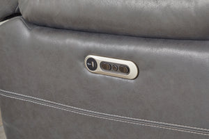 Caldwell - Power Reclining Sofa And Loveseat - Tahoe Charcoal